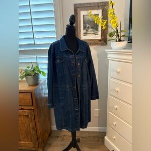 Northstyle 
Inset Belt Denim Jacket, Indigo - 2X